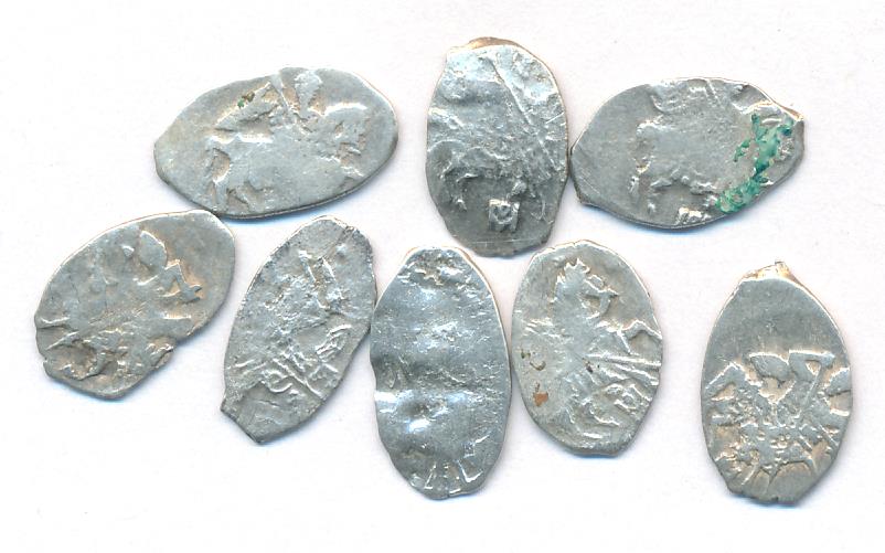 Лот монет Алексея Михайловича (8шт): копейка. 1645-1676