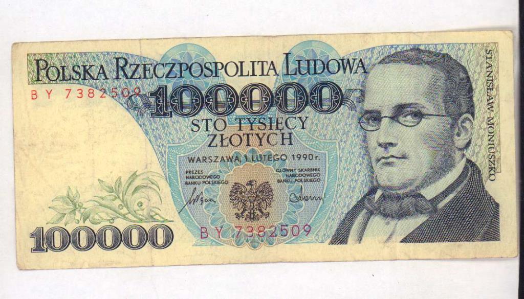 1000 Злотых Польша. Польские банкноты 1990. 100000 Польских злотых. 100 Злотых купюра.
