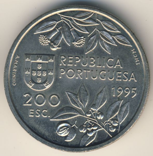 200 эскудо. Португалия. Молукские острова 1995 - реверс