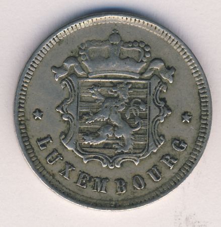 25 сантимов. Люксембург 1927 - аверс