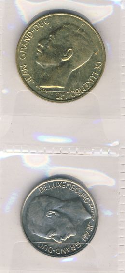 Лот монет Люксембурга: 2шт 1979,1986 - аверс