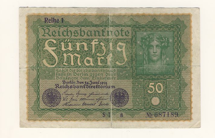50 марок 1919 - аверс