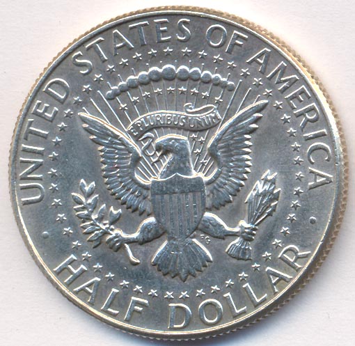 1/2 доллара. США 1964 - реверс