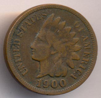 1 цент. США 1900 - аверс
