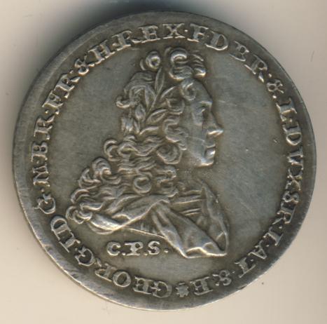 1/4 талера. Брауншвейг-Люнебург. Насмерть Георга I. 1727CPS