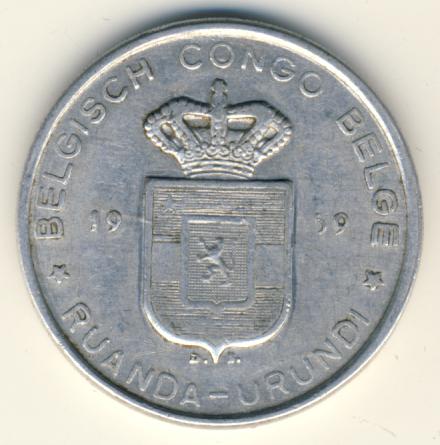 1952 1960. Руанда Бурунди 500 франков 1960.