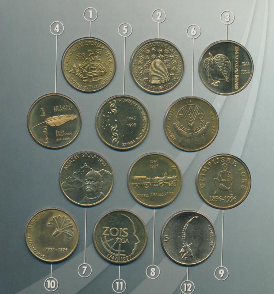 Набор монет Словении