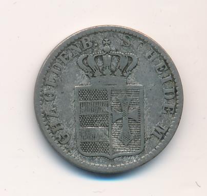 1 грошен. Ольденбург 1858B - реверс