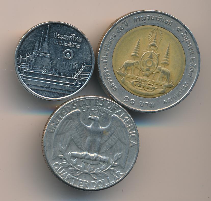 Монеты в тайланде