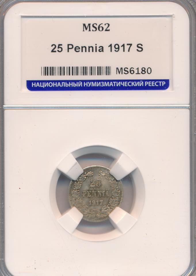 Нумизматический реестр. Пенни 1917 ms66. 2 Рубля 2003 MS 66. ННР слабирование.