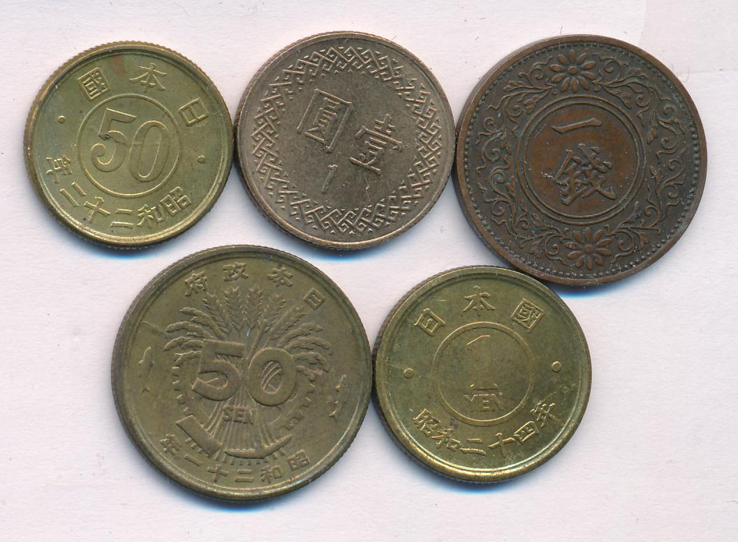 Монеты японии каталог с фото