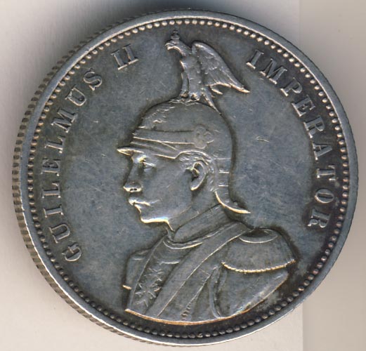 1 рупия. Немецкая Ост-Африка 1890 - аверс