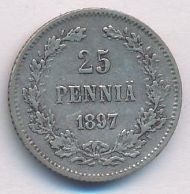 25 пенни 1897 - реверс  фото реверс