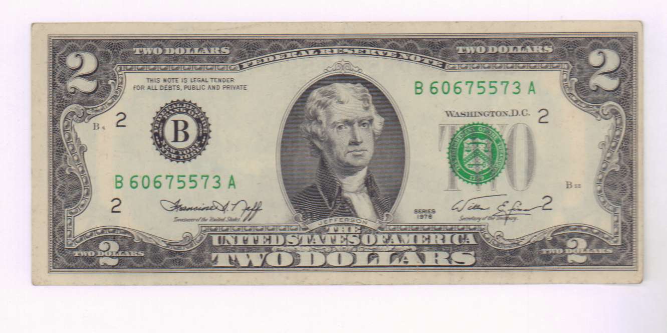 Джефферсон купюра. 2 Доллара купюра. Двухдолларовая банкнота США. Банкнота 2 доллара США.