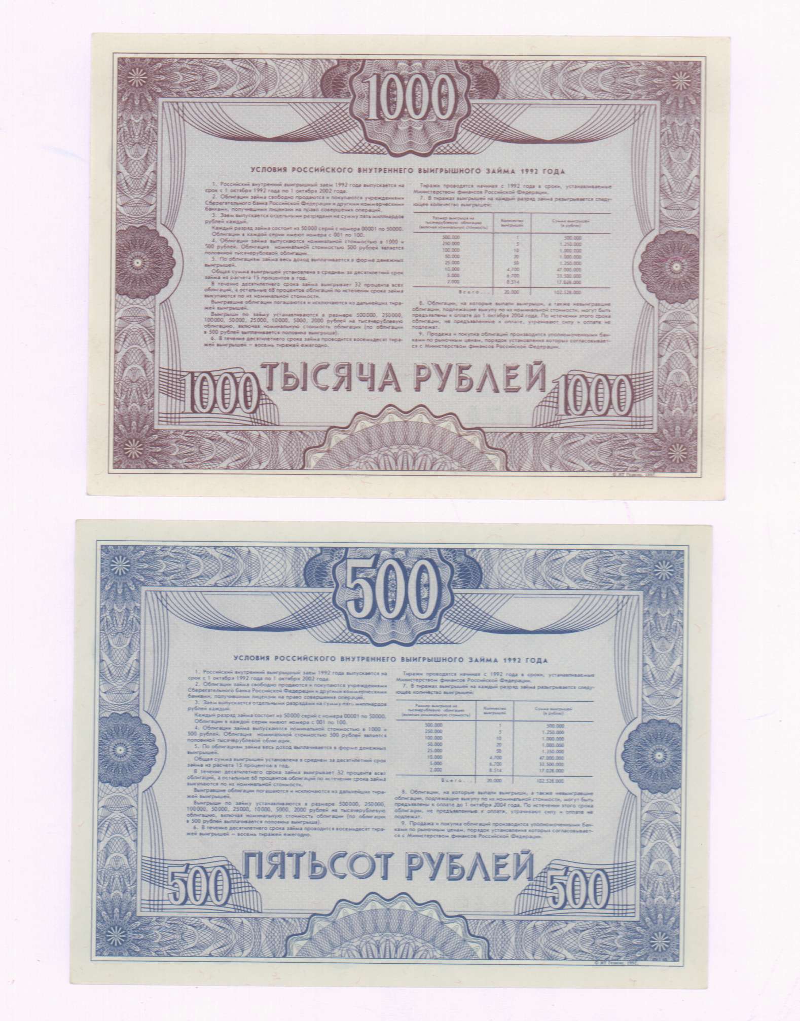 Стоимость Облигации 1992 Года 500 Рублей