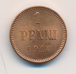1 пенни 1914 - реверс  фото реверс