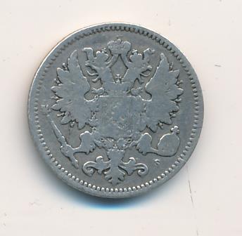 25 пенни 1875 - аверс