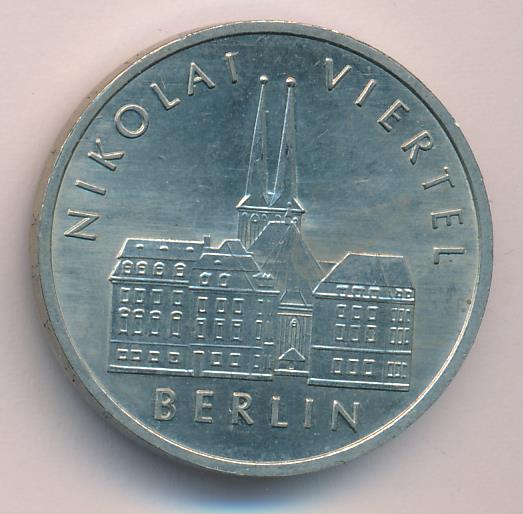 5 марок. ГДР. Николай . 1987