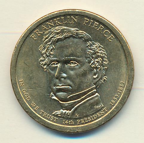 1 доллар. США. Президенты США - Франклин Пирс. 2010P