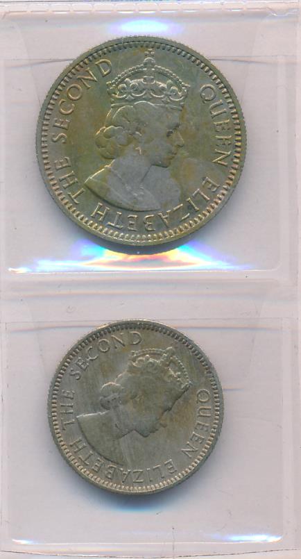 Лот монет Малайи и Британское Борнео: 2шт 1958 - аверс
