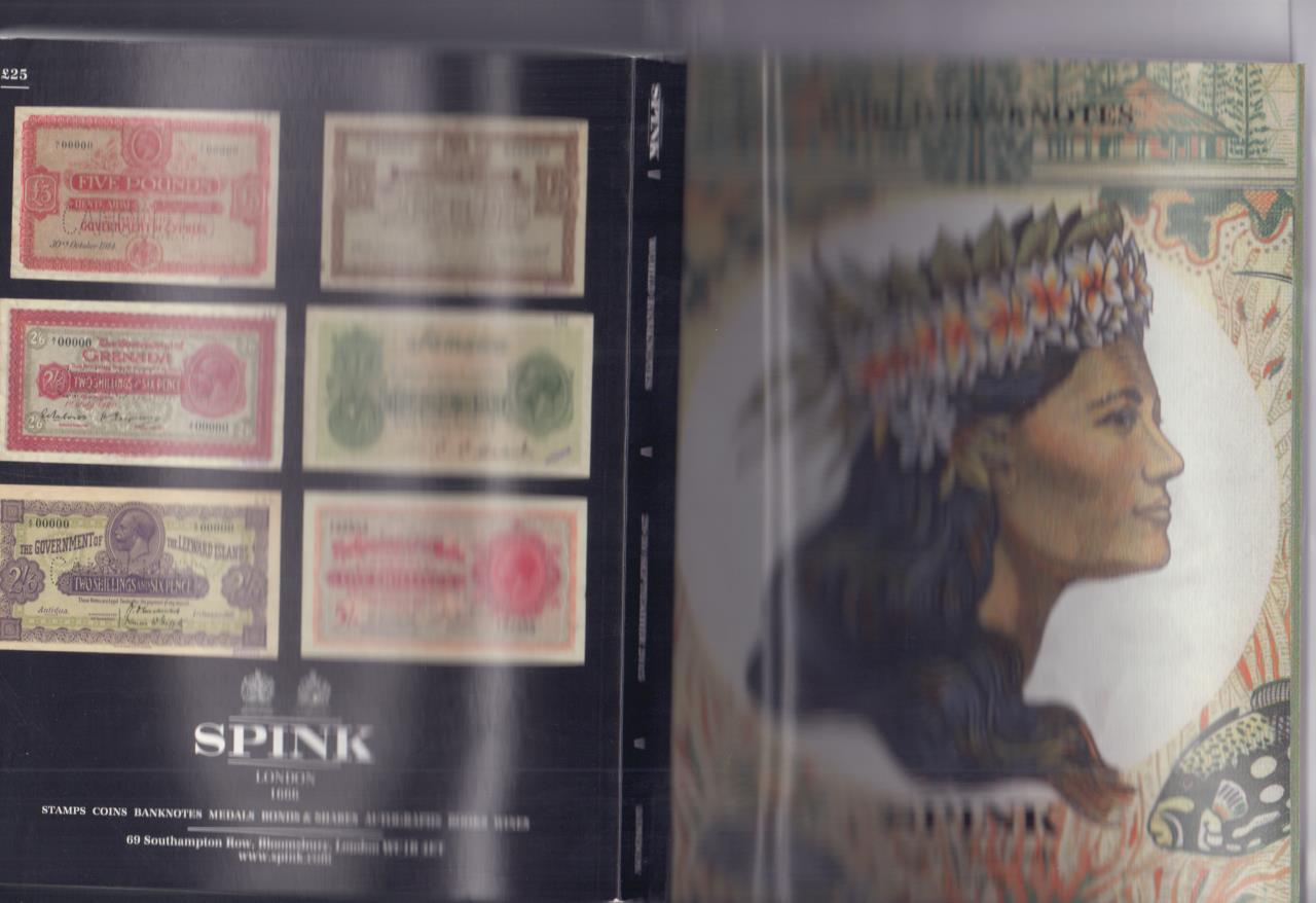 Аукционный каталог SPINK. WORLD BANKNOTES 29-30 сентября 2015г  - аверс