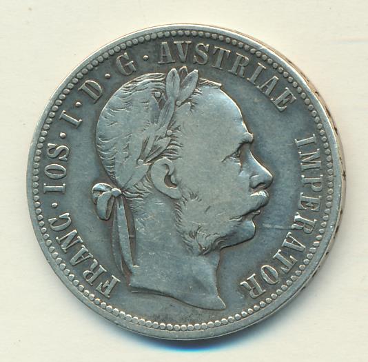 1 флорин Австрия. 1878