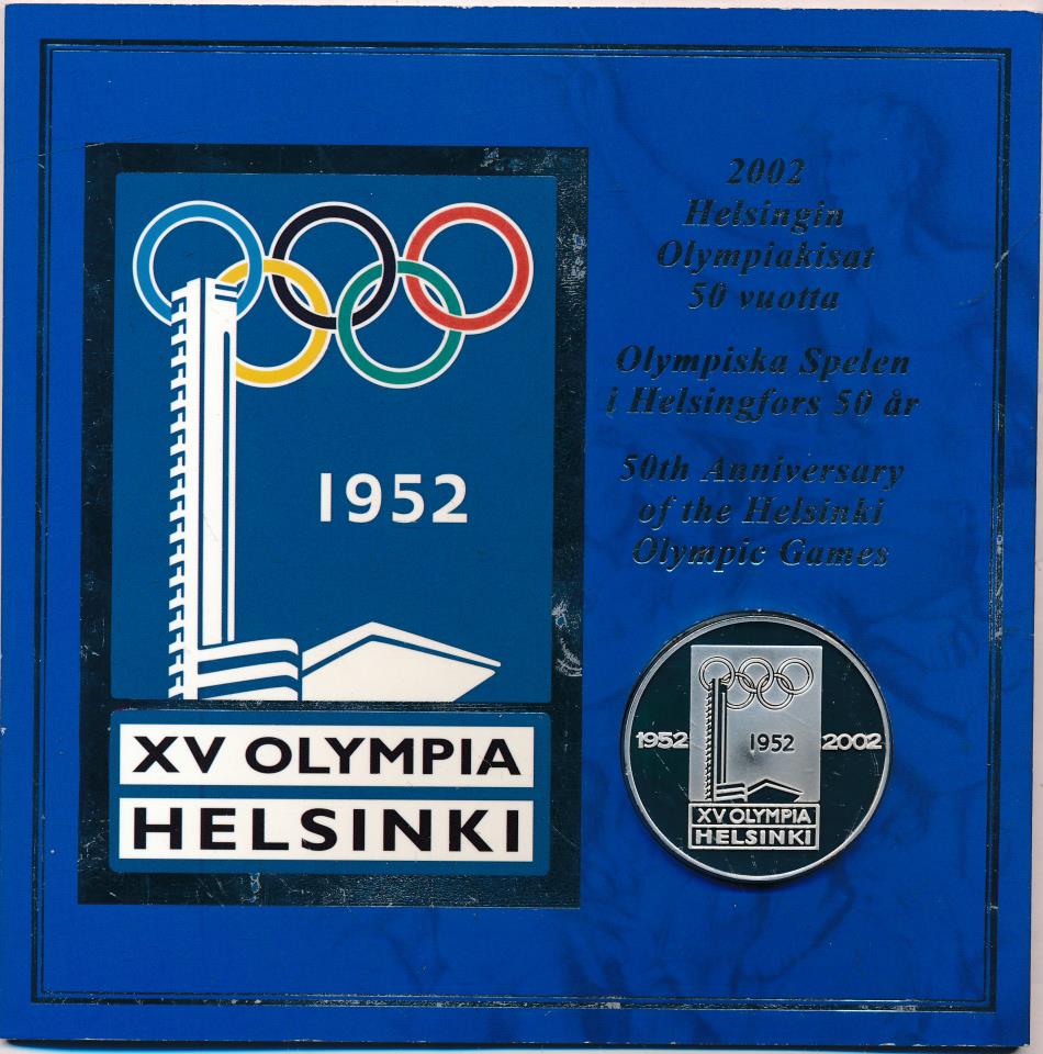 Медаль. XV Олимпиада в Хельсинки. 1952-2002. Буклет.