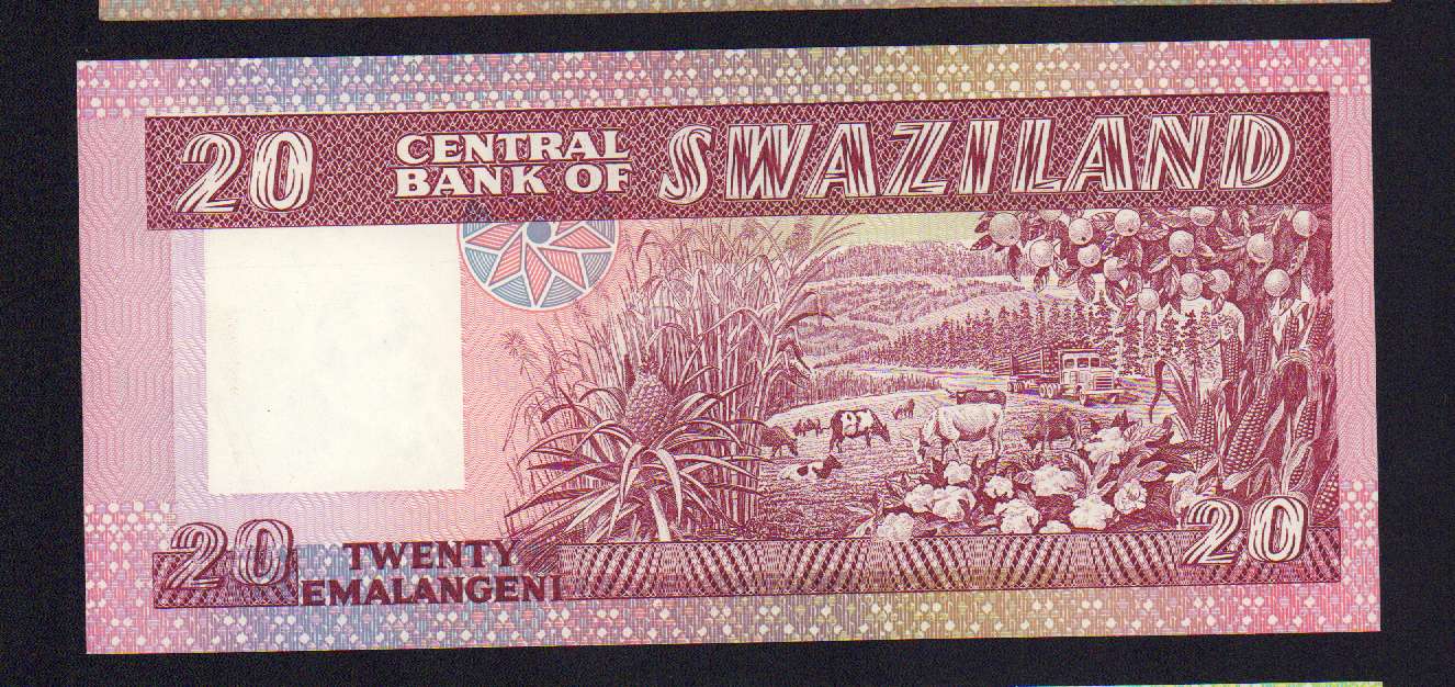 20 эмалангени. Свазиленд  - реверс