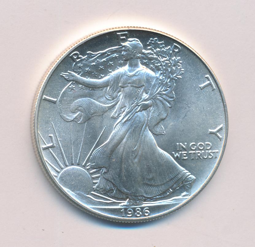 1 доллар. США. 1986