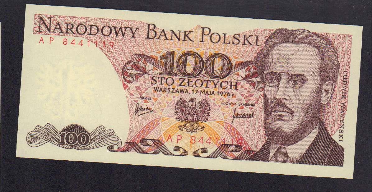 100 злотых. Польша. 1976