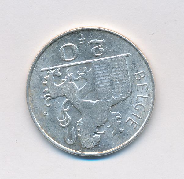 20 франков Бельгия 1949 - реверс