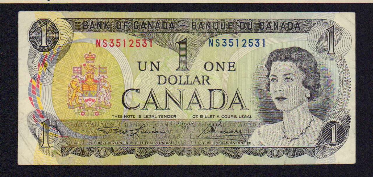 1 доллар. Канада 1973 - аверс