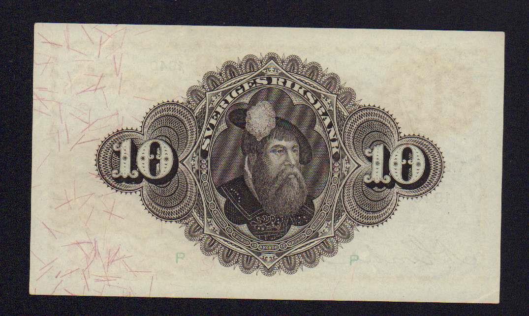10 крон. Швеция 1940 - реверс