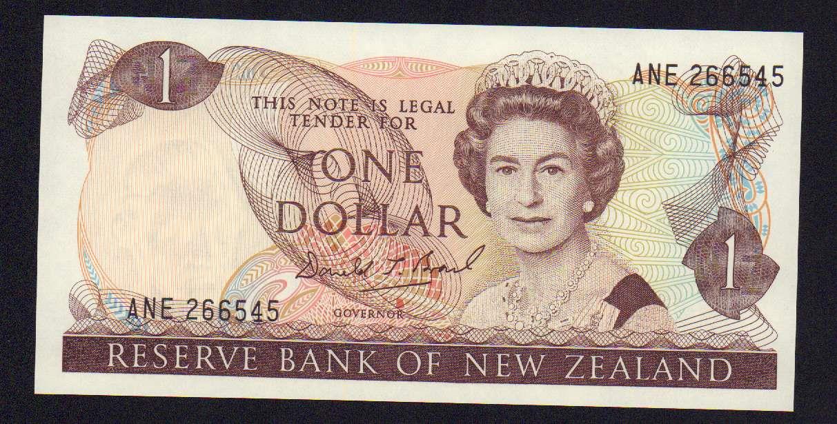 1 доллар. Новая Зеландия  - аверс