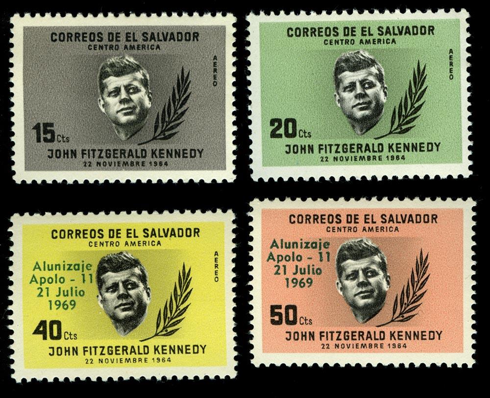 Лот марок. Центральная Америка. Убийство Кеннеди. 1963. 4 шт  - аверс