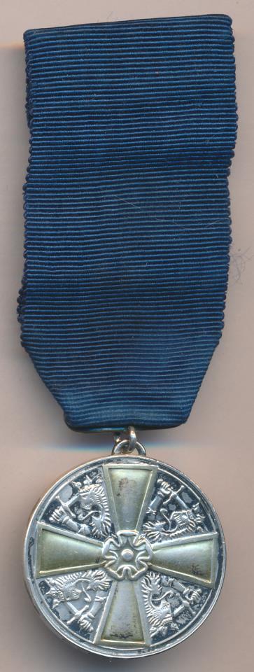 Медаль Ордена Белой розы. I класса, с золотым крестом. Финляндия. 1914(М7)