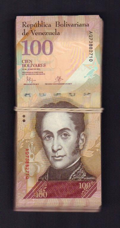 Лот банкнот Венесуэлы (100 штук) 2015 - аверс