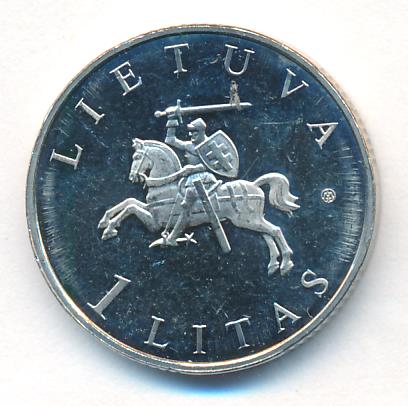 1 лит. Литва. Вильнюс 2009 - реверс