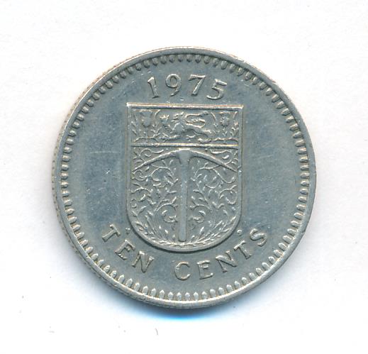 10 центов Родезия 1975 - аверс